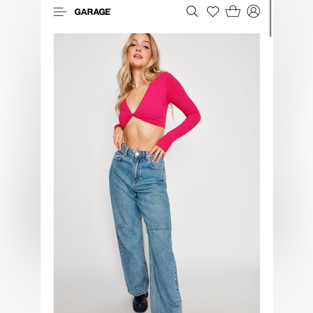Garage seamless twist long sleeve